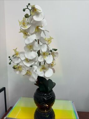 Faux orchid plant decoration
